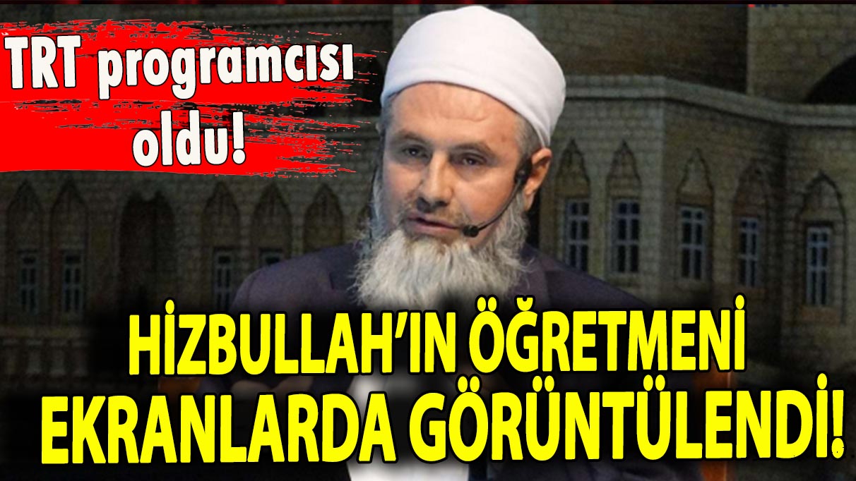 Hizbullah’ın öğretmeni ekranda görüntülendi! TRT programcısı oldu!