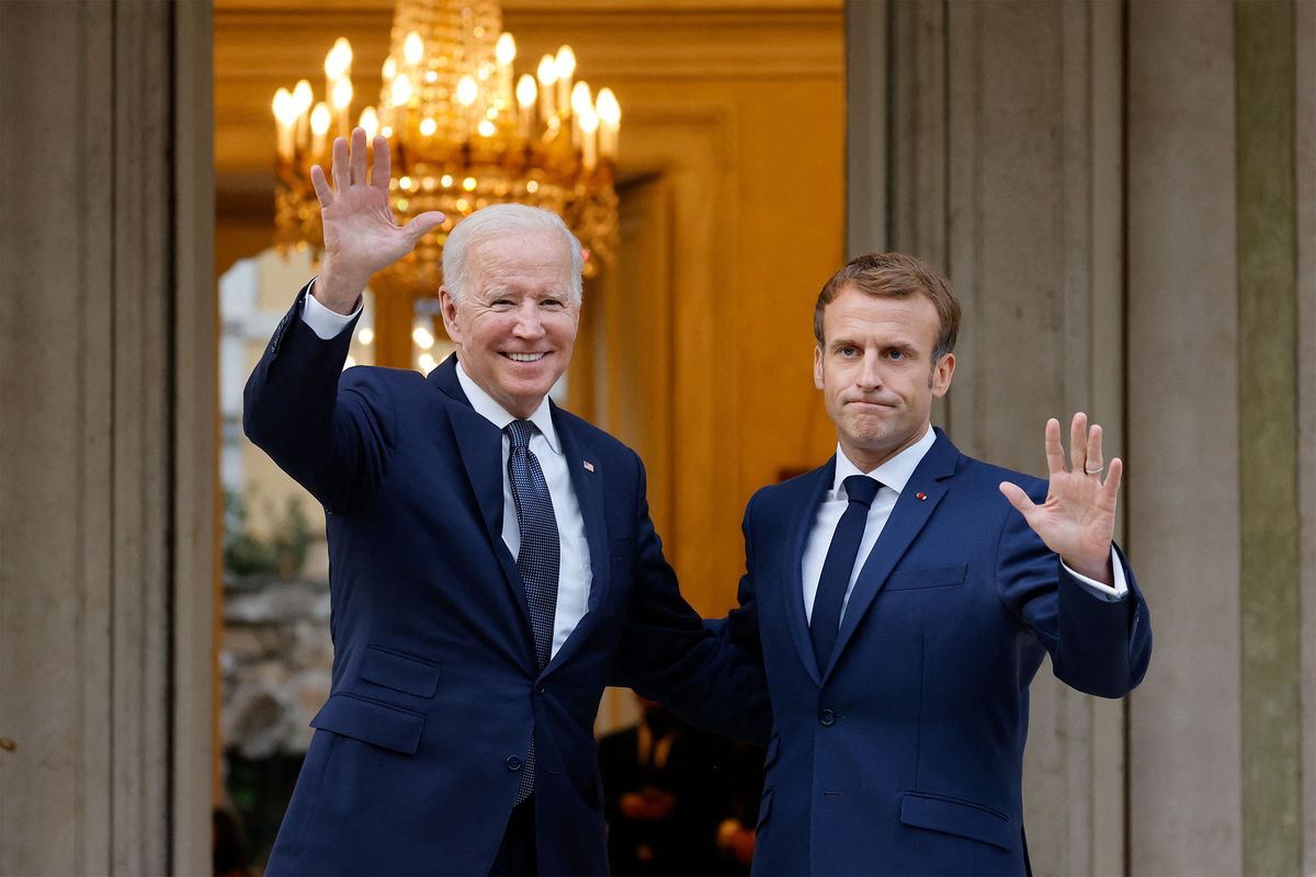 Biden, Çin ziyareti öncesi Fransa Cumhurbaşkanı Macron ile görüştü