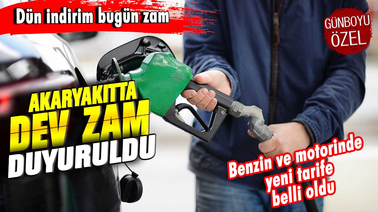 İndirimin ardından zam geliyor! Benzin ve motorinde dev zam sonrası yeni fiyatlar belli oldu