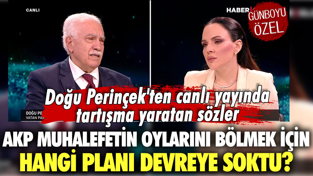 Doğu Perinçek'ten canlı yayında tartışma yaratan sözler: AKP muhalefetin oylarını bölmek için hangi planı devreye soktu