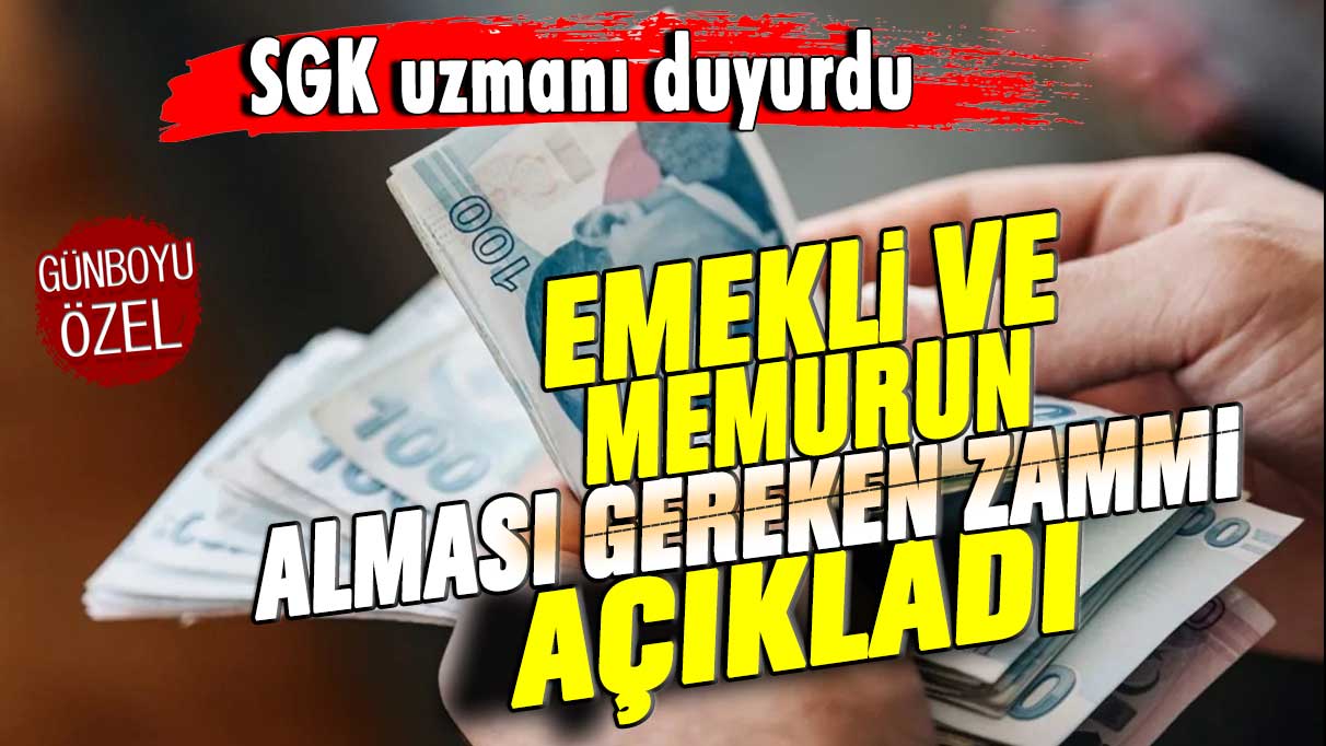 SGK uzmanı emekliye gelmesi gereken zammı açıkladı!