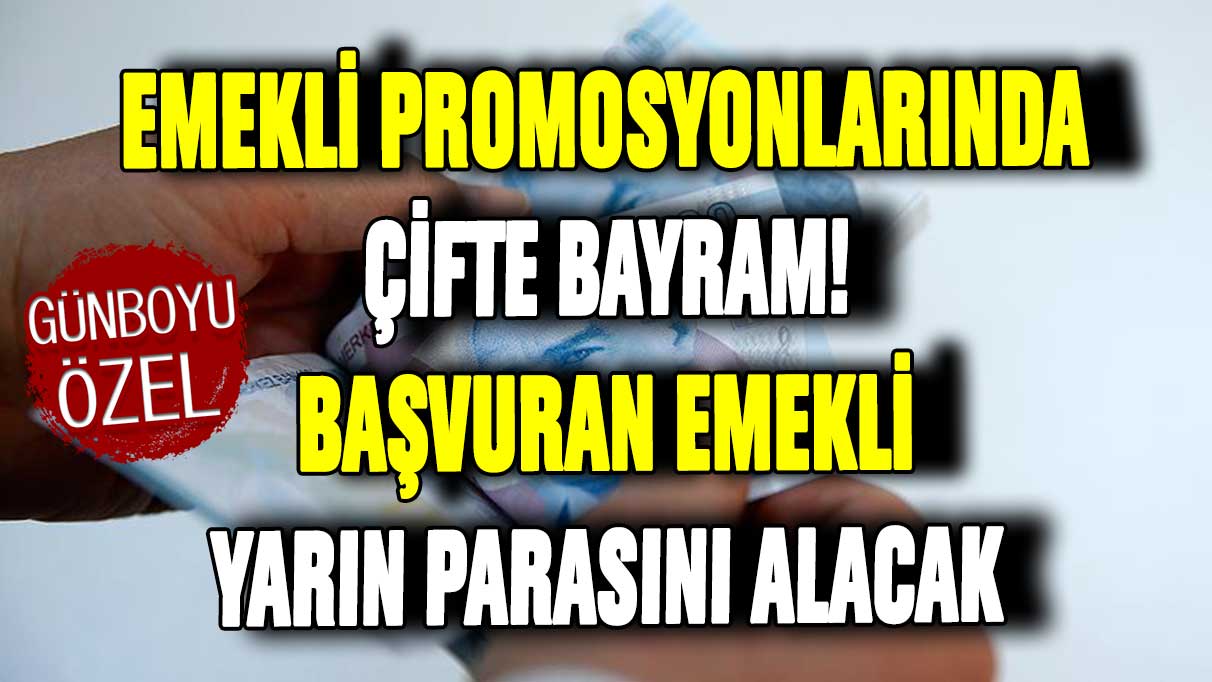 Emekli promosyonlarında çifte bayram: Başvuran EYT'li yarın parasını alabilecek