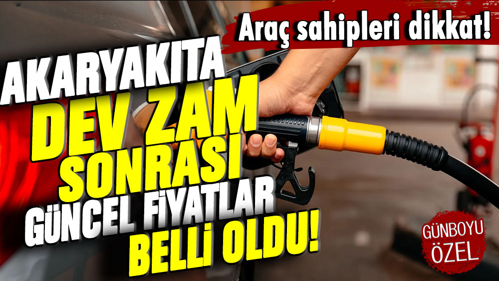 Büyük zam sonrası benzin ve motorinde yeni fiyatlar ortaya çıktı