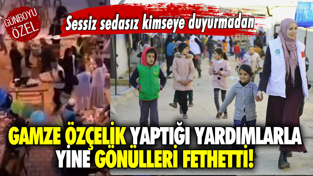 Gamze Özçelik yaptığı yardımlarla yine gönülleri fethetti! Sessiz sedasız kimseye duyurmadan