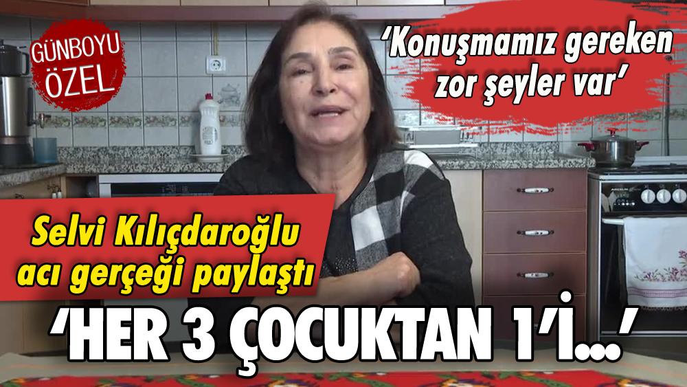 Selvi Kılıçdaroğlu'ndan acı paylaşım: 'Her 3 çocuktan 1'i...'