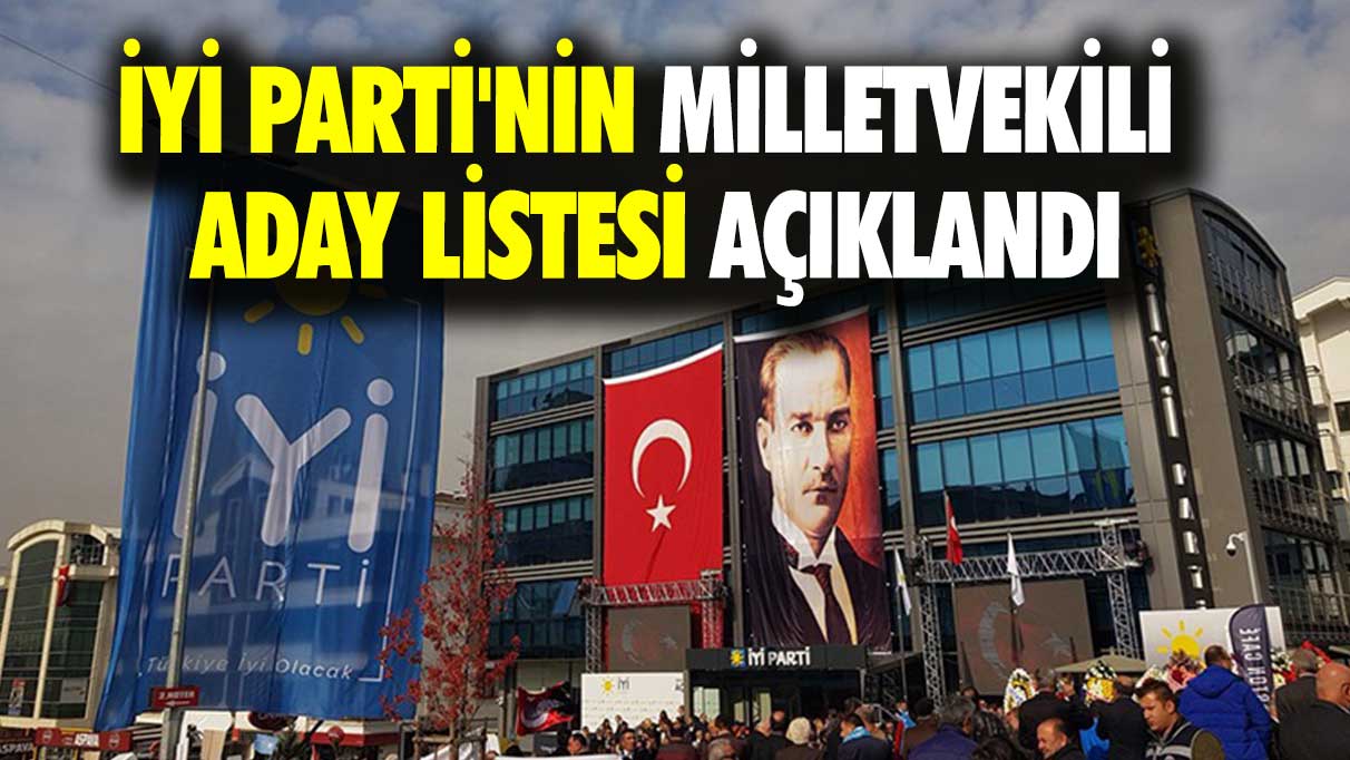 İYİ Parti'nin milletvekili aday listesi açıklandı! Kim hangi ilden aday oldu?