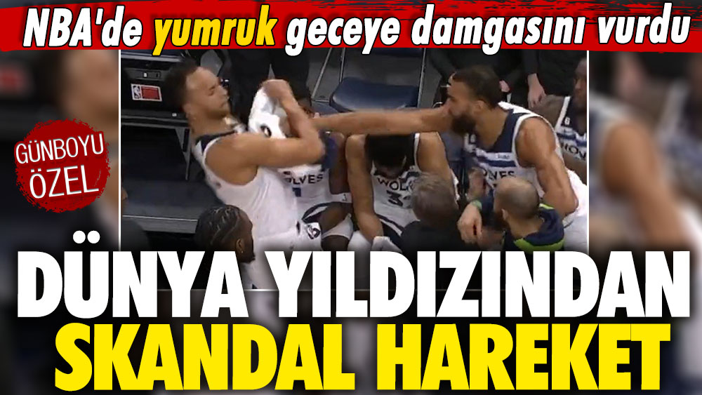 NBA'de yumruk geceye damgasını vurdu: Dünya yıldızından skandal hareket