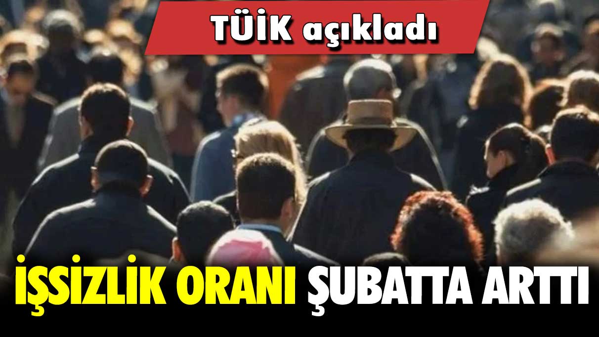 TÜİK açıkladı: İşsizlik oranı şubatta arttı