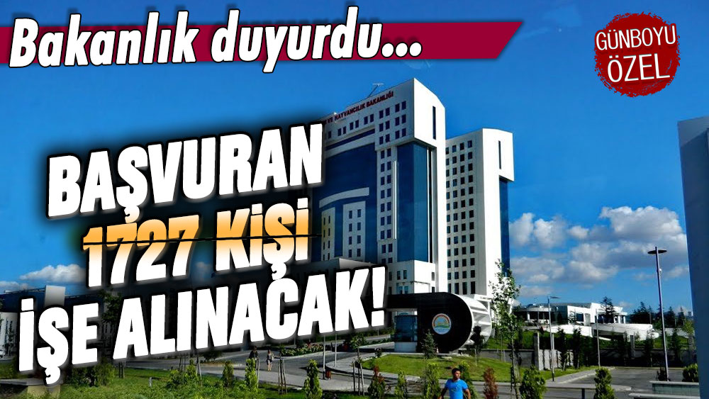 Seçim öncesi flaş duyuru: Başvuran 1727 kişi birden işe alınacak