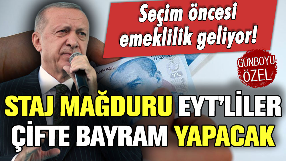 Staj ve çıraklık mağdurlarına çifte bayram: Erdoğan yarın açıklayacak!