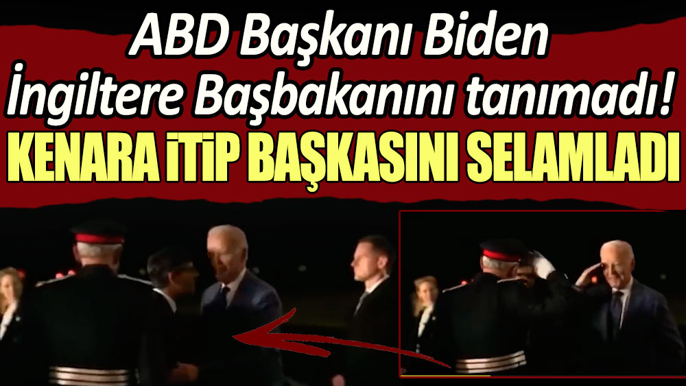 ABD Başkanı Biden İngiltere Başbakanını tanımadı: Kenara itip başkasını selamladı