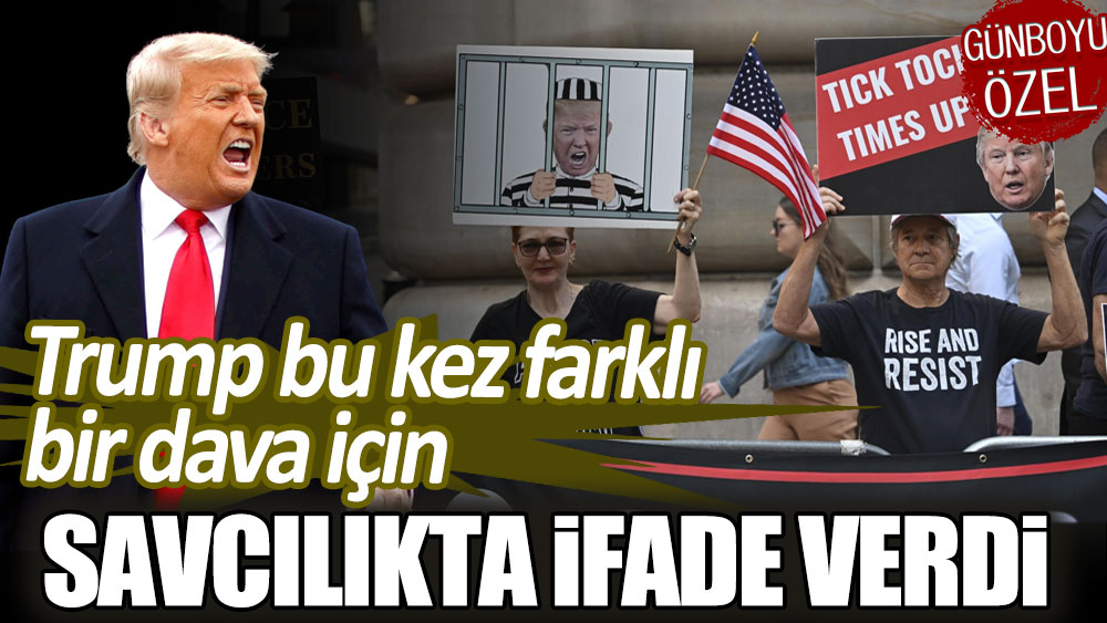 Trump bu kez farklı bir dava için New York'da ifade verdi