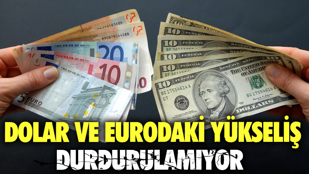 Dolar ve eurodaki yükseliş durdurulamıyor