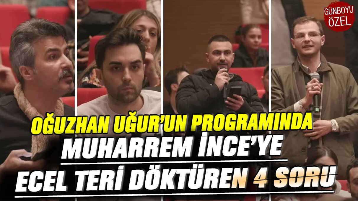 Oğuzhan Uğur’un Babala TV’sinde Memleket Partisi Genel Başkanı Muharrem İnce’ye ecel teri döktüren 4 soru! Salonda tansiyon yükseldi