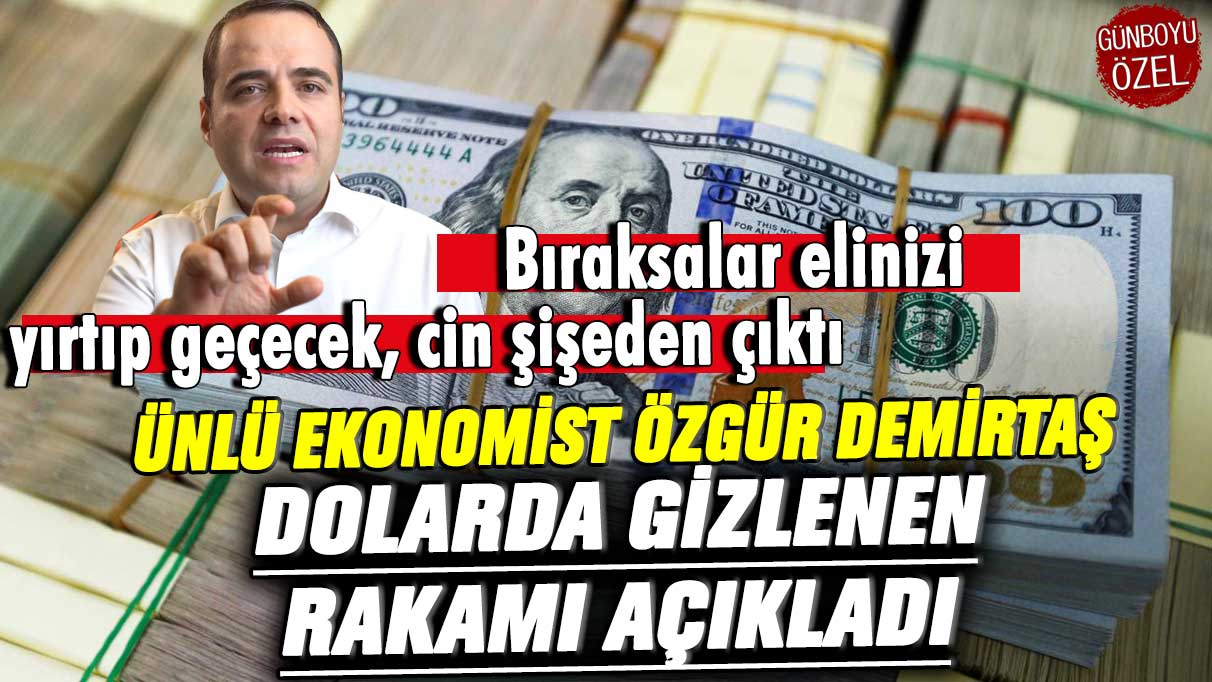 Ünlü ekonomist Özgür Demirtaş dolarda gizlenen rakamı açıkladı! Bıraksalar elinizi yırtıp geçecek, cin şişeden çıktı