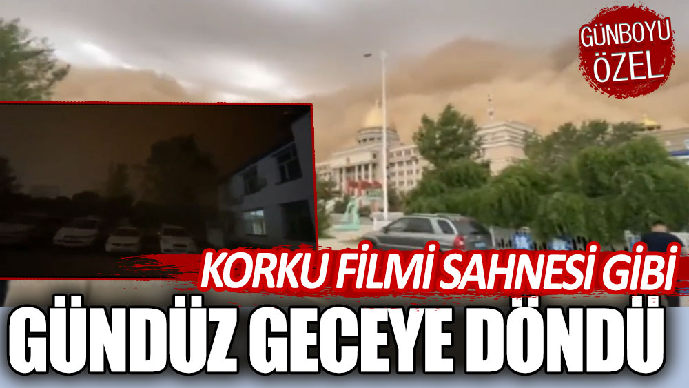 Korku filmi sahnesi gibi! Gündüz geceye döndü