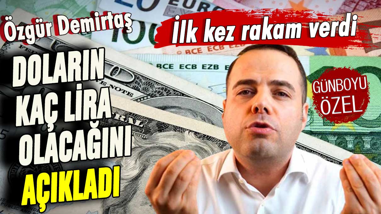 Özgür Demirtaş ilk kez rakam verdi: İşte dolar kurunun göreceği seviye