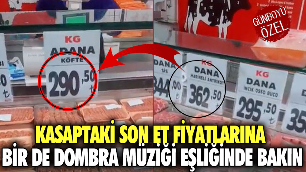 Kasaptaki son et fiyatlarına bir de dombra müziği eşliğinde bakın