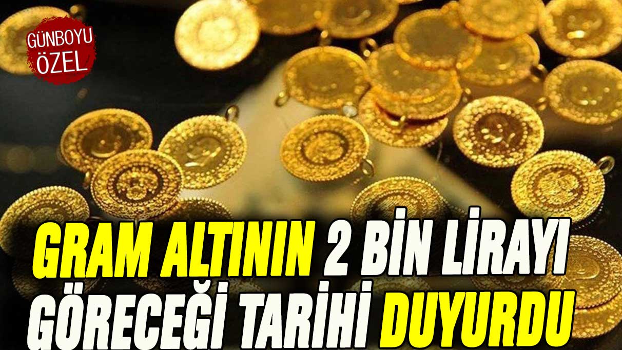 Altında 2 bin lira için tarih verildi