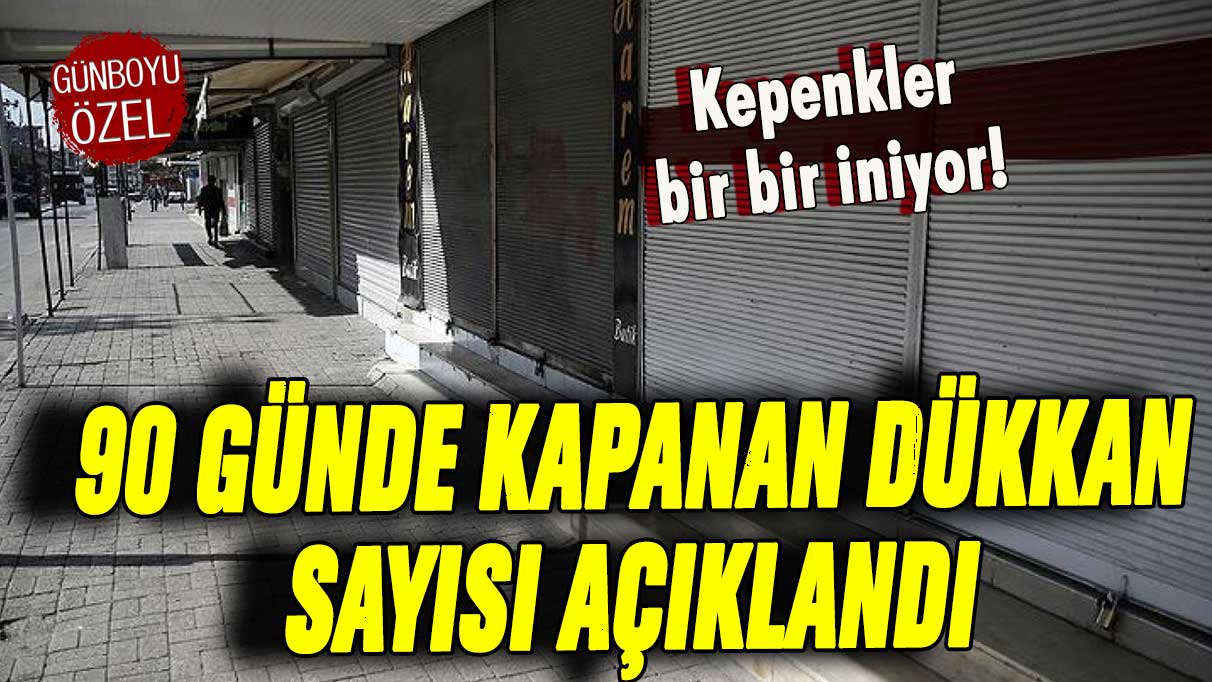 Kepenkler bir bir iniyor: İşte 2023'ün ilk 90 gününde kapanan dükkan sayısı