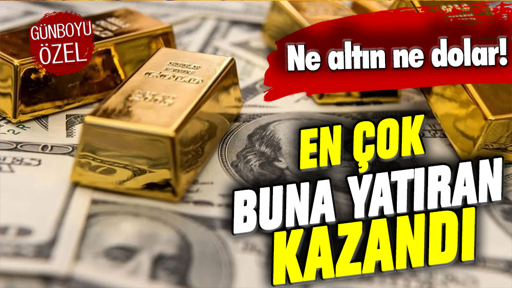 Ne altın ne de dolar! O yatırım aracı resmen tavan yaptı