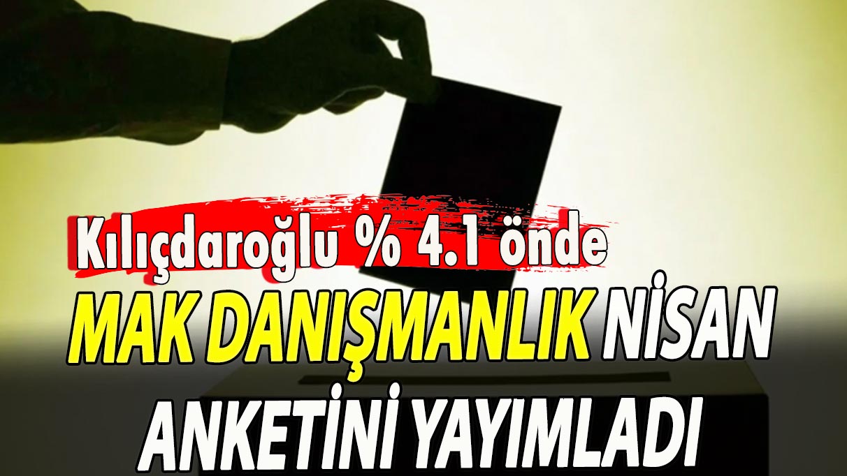 MAK Danışmanlık Nisan anketini yayımladı