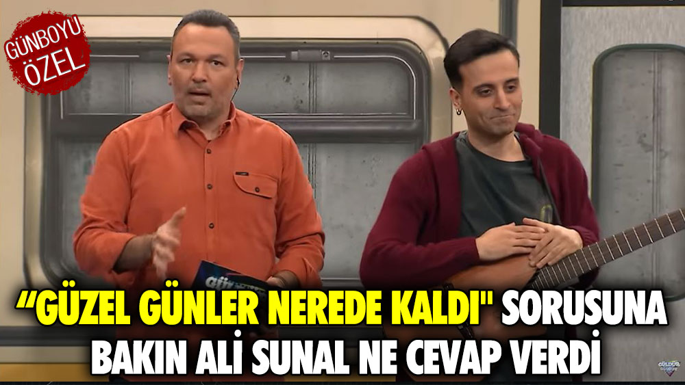 Güldür Güldür Show'da bir kız çocuğun “Güzel günler nerede kaldı'' sorusuna bakın Ali Sunal ne cevap verdi