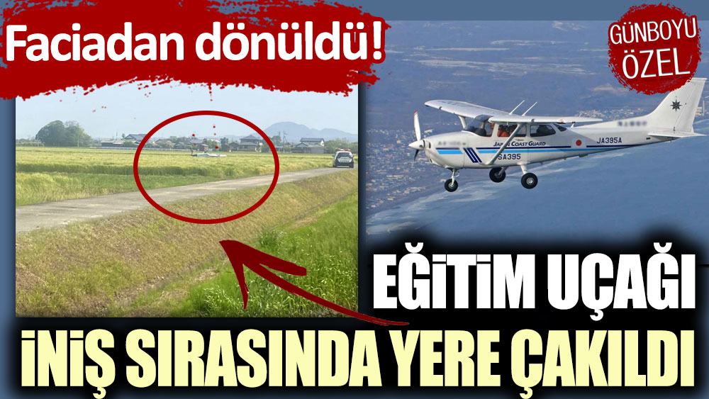 Faciadan dönüldü! Eğitim uçağı acil iniş gerçekleştirdi: 2 pilot yaralandı