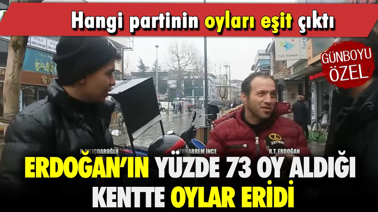 Erdoğan’ın yüzde 73 oy aldığı kentte oylar eridi: Hangi partinin oyları eşit çıktı