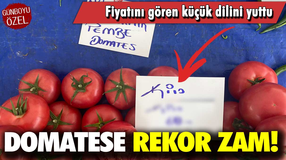 Domatese rekor zam: Fiyatını gören küçük dilini yuttu