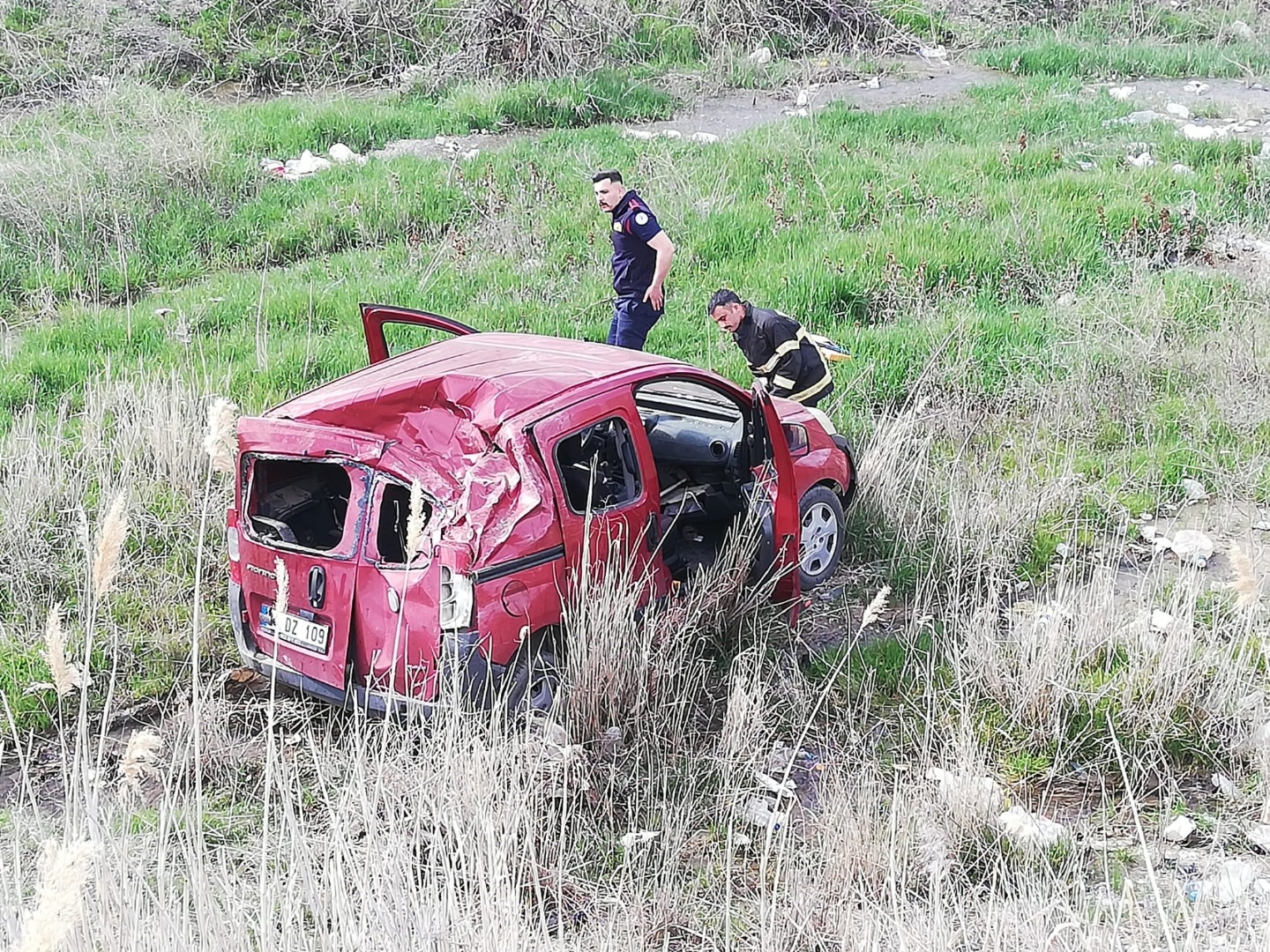 Erzincan’da trafik kazası: 2 yaralı