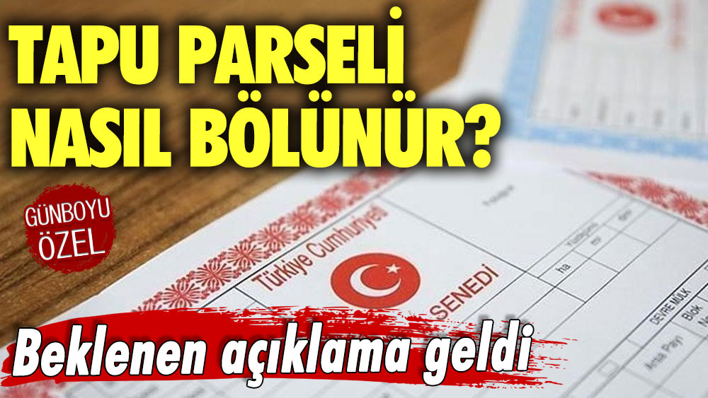 Tapu parseli nasıl bölünür? Birden fazla kişide aynı tapu olur mu? Milyonlarca tapu sahibini ilgilendiriyor