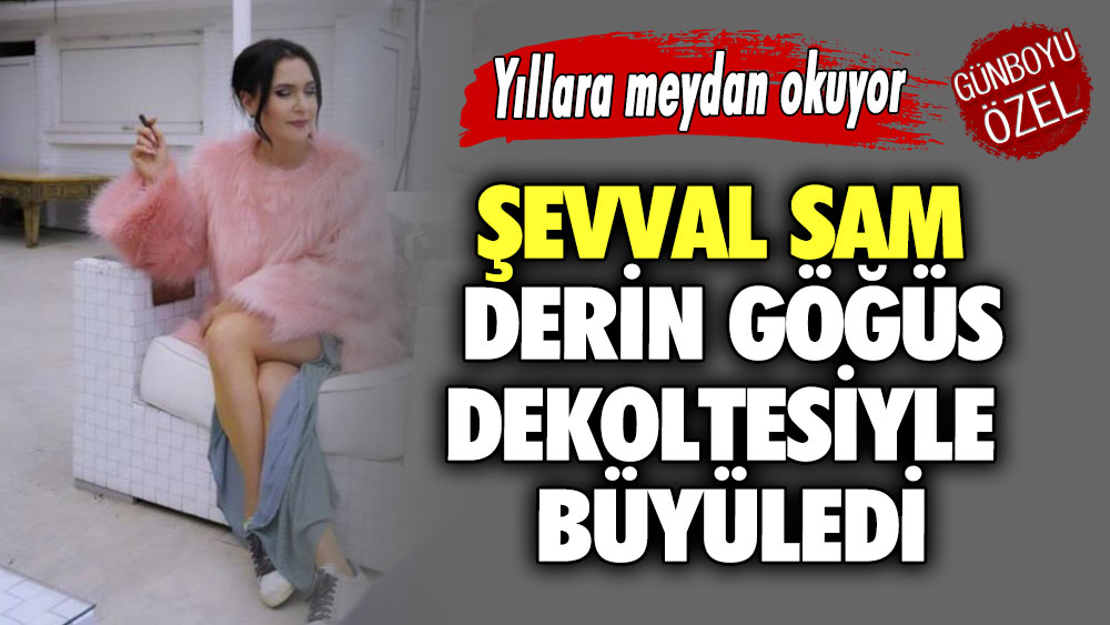 Şevval Sam derin göğüs dekoltesiyle büyüledi... Oğlu Taro Emir Tekin’e poz verdi