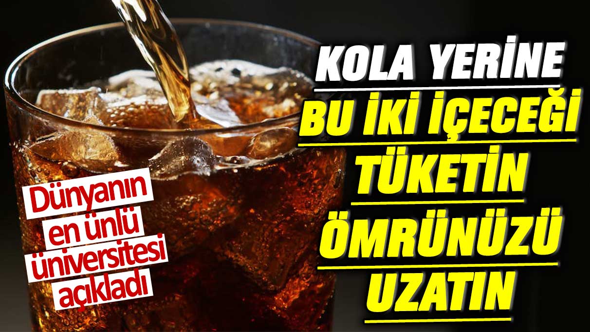 Dünyanın en ünlü üniversitesi açıkladı! Kola yerine bu iki içeceği tüketin ömrünüzü uzatın