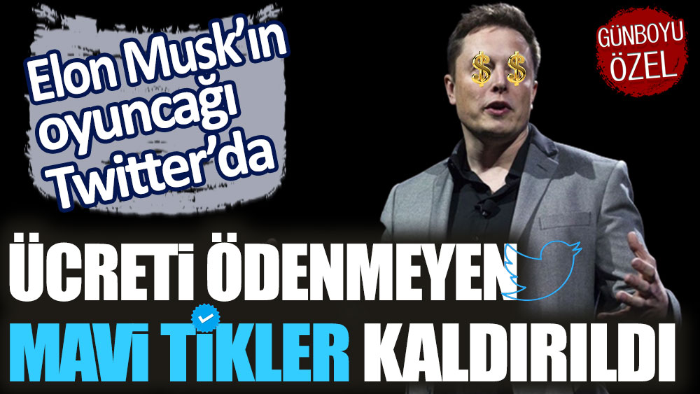 Twitter'da ücreti ödenmeyen mavi tikler kaldırıldı