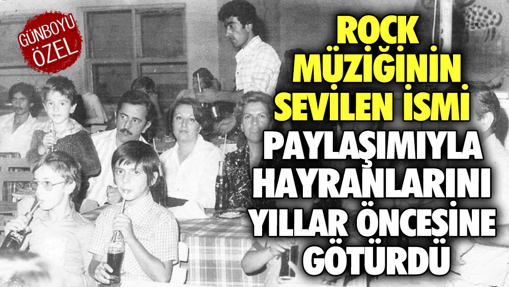 Rock müziğinin sevilen ismi paylaşımıyla hayranlarını yıllar öncesine götürdü