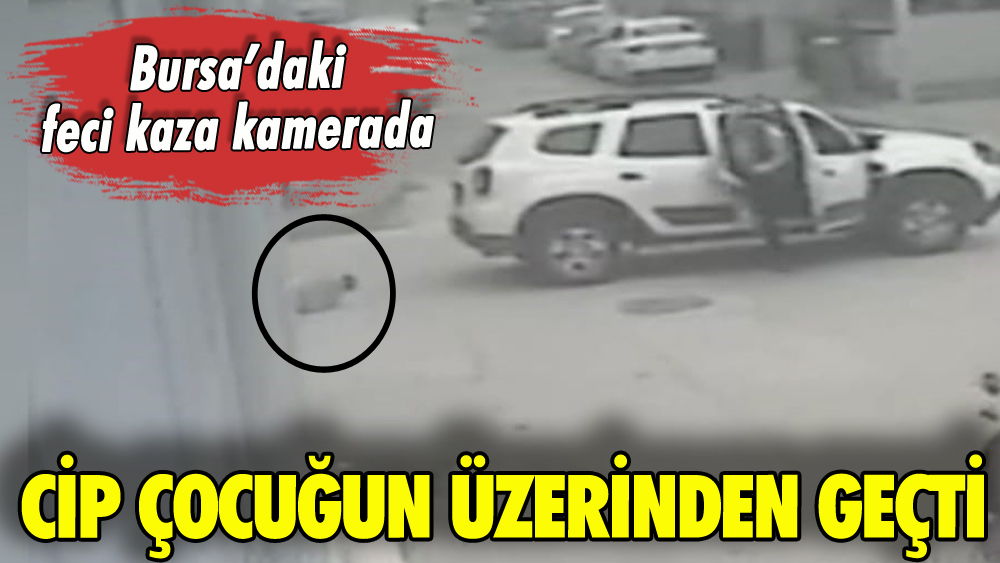 Cip çocuğun üzerinden geçti: Feci kaza kamerada