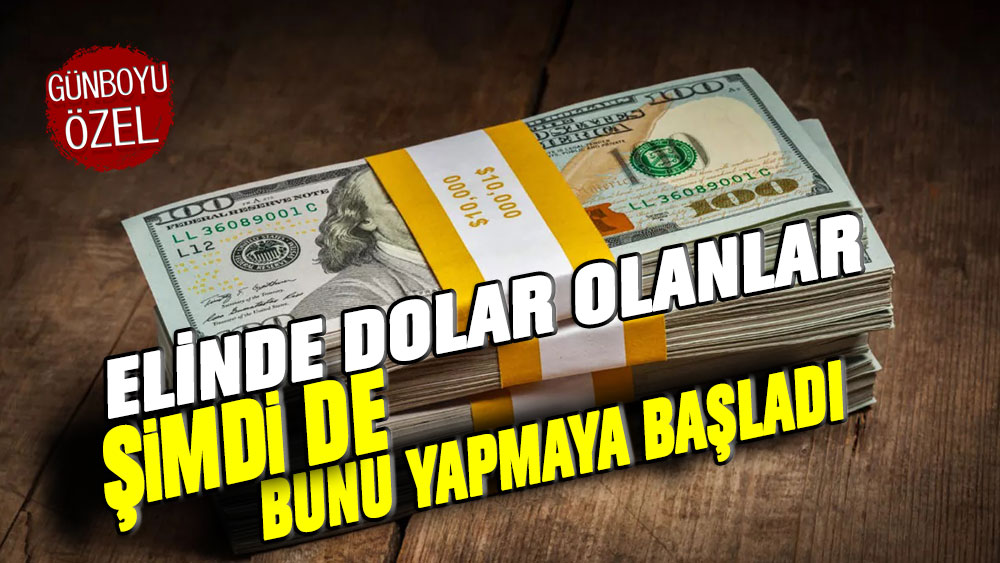 Dolar kuru sabit kalınca, elinde doları olanlar şimdi de bunu yapmaya başladı