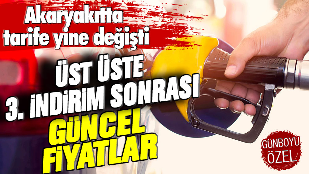 Akaryakıt fiyatları yeniden değişiyor: Gelecek indirim sonrası yeni fiyatlar belli oldu