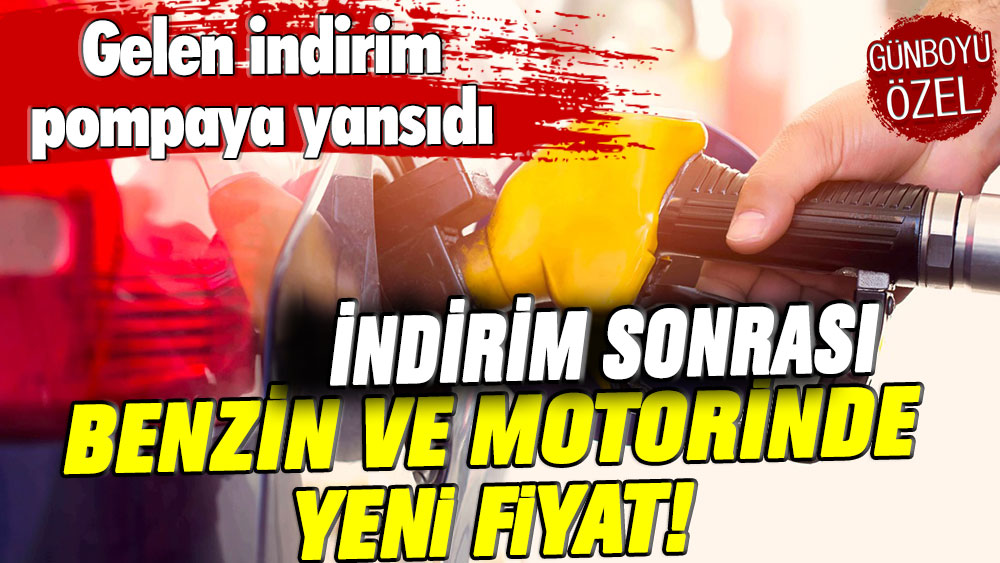 Akaryakıta gelen indirim pompaya yansıdı: İşte benzin ve motorinde yeni fiyat