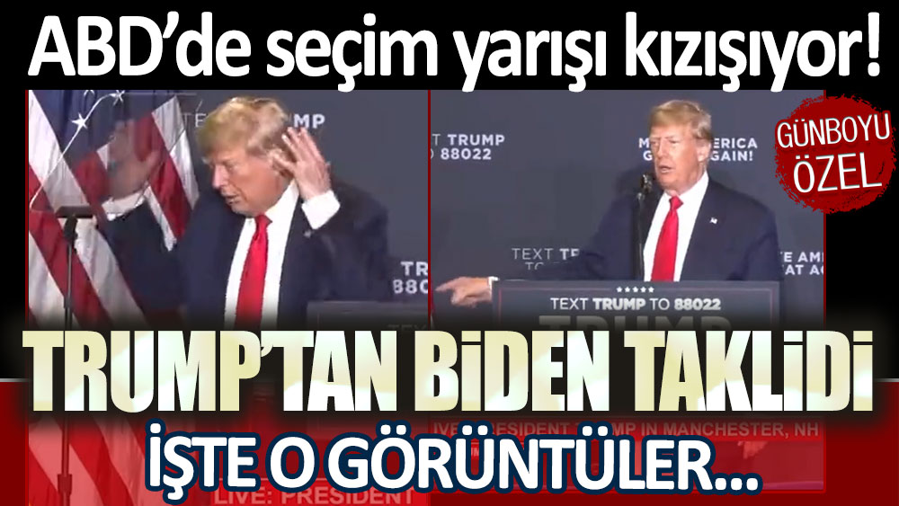 ABD'de seçim yarışı kızışıyor: Trump'tan Biden taklidi