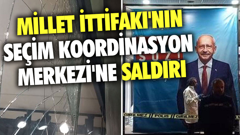 Millet İttifakı'nın Beyoğlu Seçim Koordinasyon Merkezi'ne taşlı saldırı