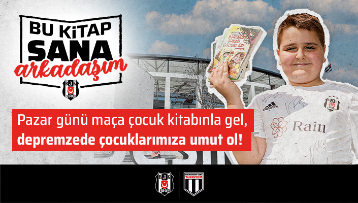 Beşiktaş, "Bu Kitap Sana Arkadaşım" projesini Galatasaray maçıyla başlatacak