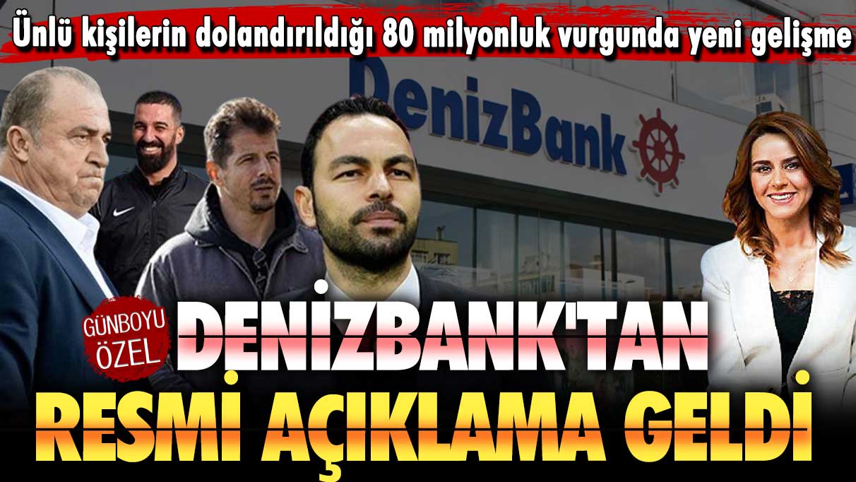 Fatih Terim fonu adı altında yapılan 80 milyonluk vurgunda yeni gelişme: Denizbank'tan resmi açıklama geldi