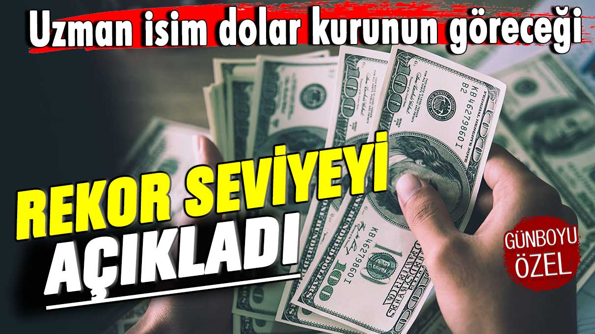 Uzman isim dolar kurunun göreceği rekor seviyeyi açıkladı