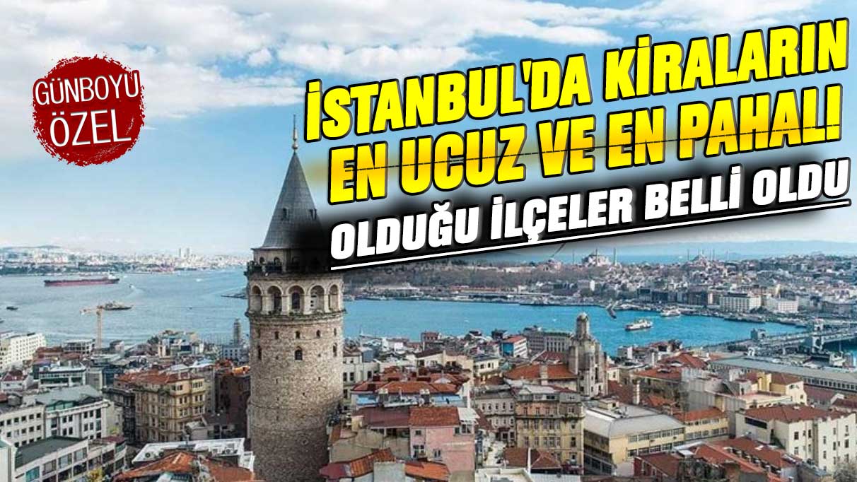 İstanbul'da kiraların en ucuz ve en pahalı olduğu ilçeler belli oldu