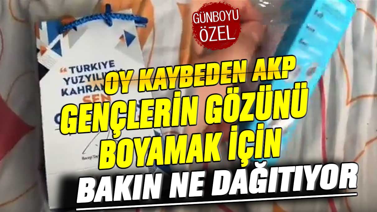 Oy kaybeden AKP, gençlerin gözünü boyamak için bakın ne dağıtıyor