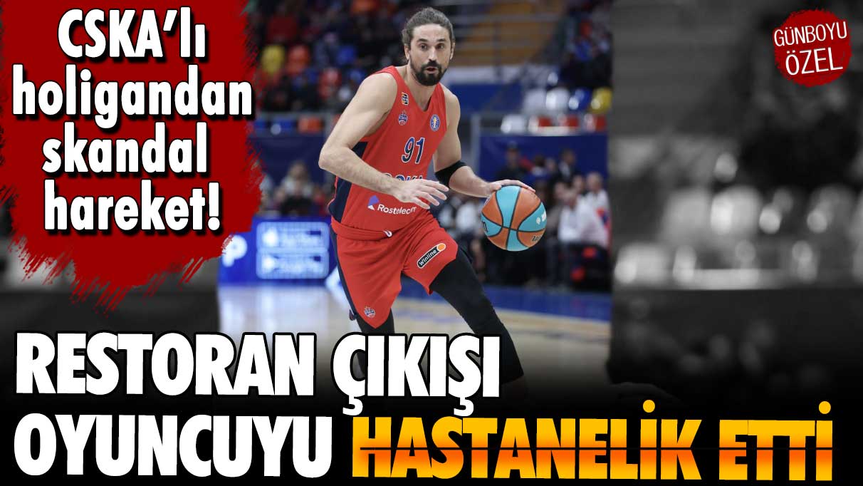 CSKA taraftarından skandal hareket! Alexy Shved'i hastanelik etti