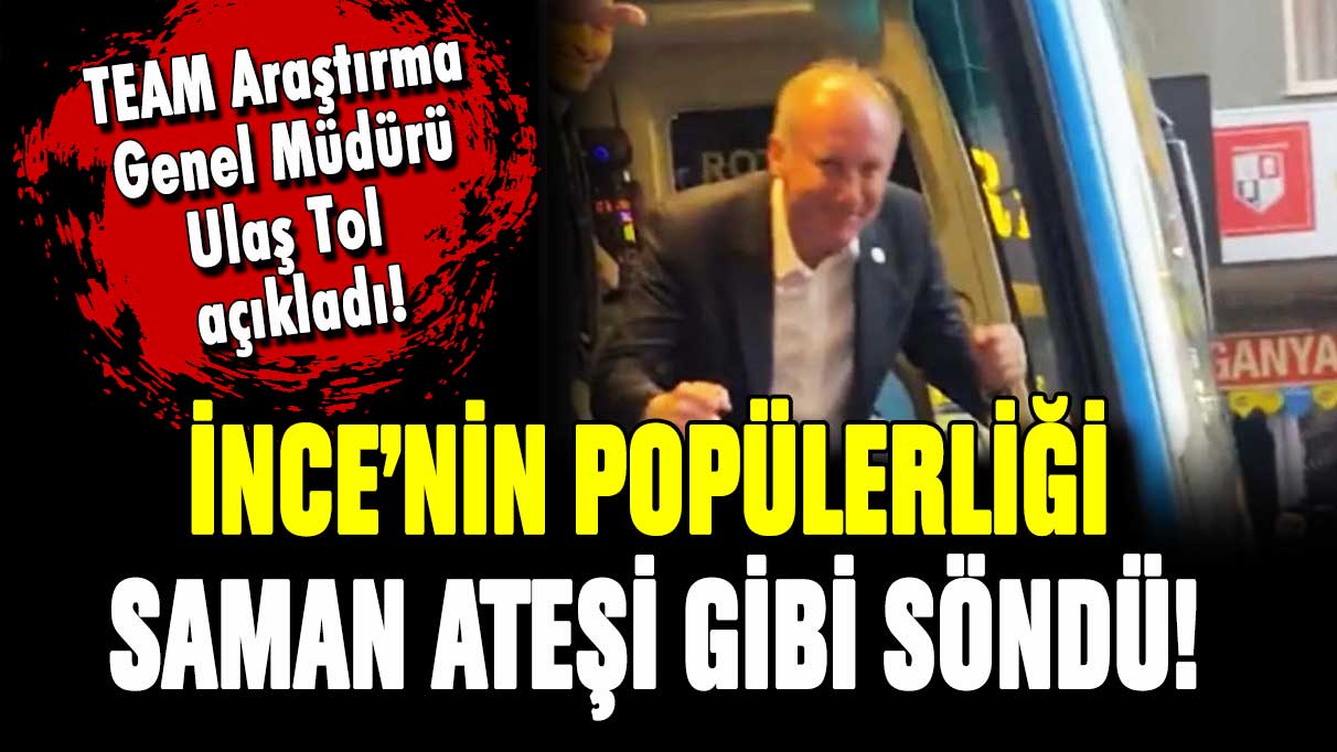 Muharrem İnce'nin popülerliği saman ateşi gibi söndü! İşte oylarının azalma nedeni