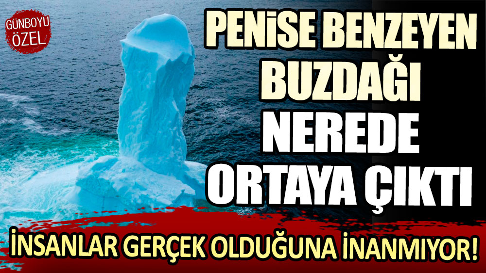 Penise benzeyen buzdağı nerede ortaya çıktı: İnsanlar bunun gerçek olduğuna inanmıyor!